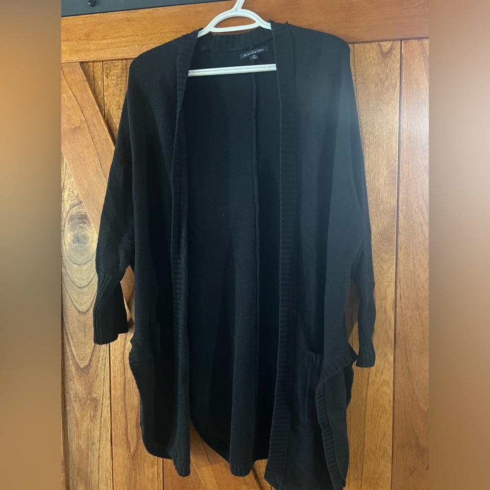 American Eagle Outfitters Black Knit Cardigan